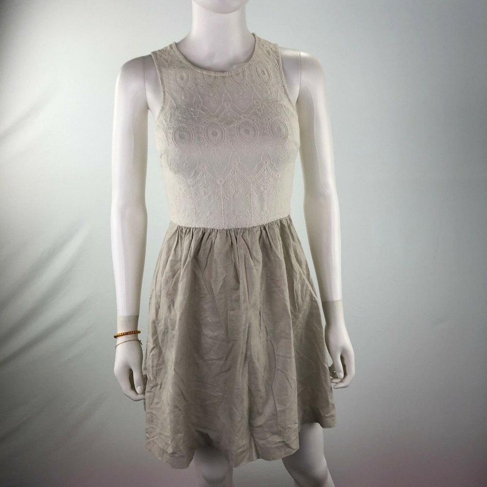 Kensie Dresses Size 2 White Lace Sleeveless Dress